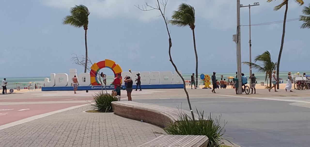 Luxor Tambau Ap 100 Metros Da Praia Com Vista Para O Mar Joao Pessoa Bagian luar foto